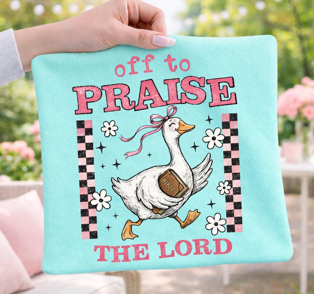 Short Sleeve Off to praise the Lord T-shirt
